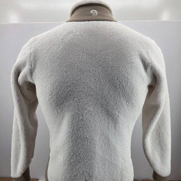 Mountain Hardwear Jacket Women Medium White  Fleece Full Zip Up Pile Warm Soft - Picture 2 of 8